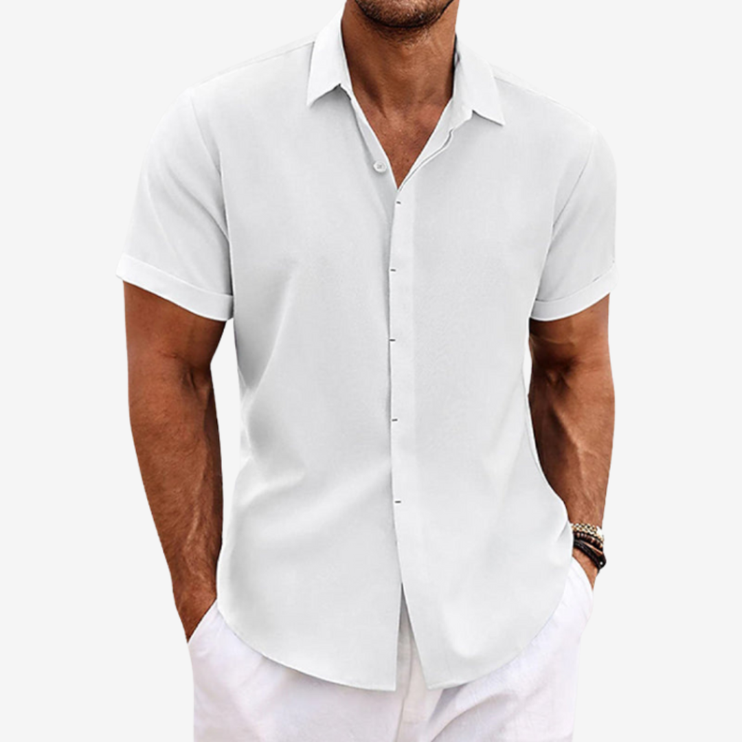 Men’s Linen Short Sleeve Shirt – Summer Style