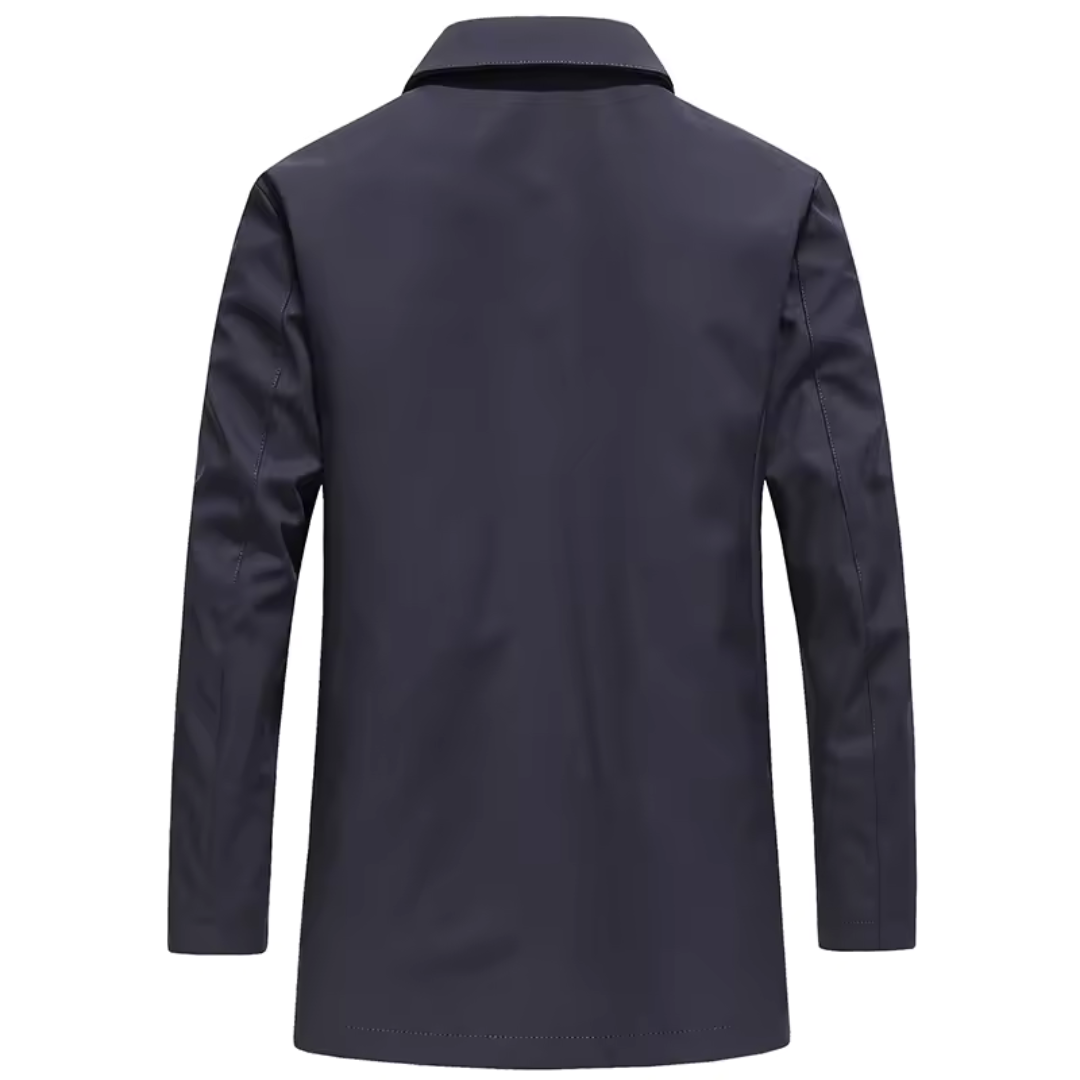 Men's Long Windproof Jacket for Autumn