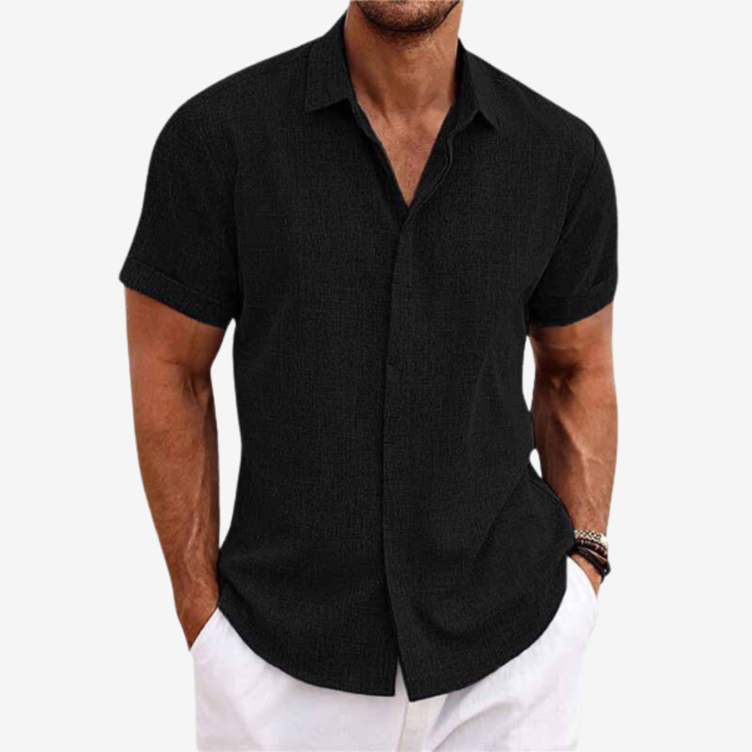 Men’s Linen Short Sleeve Shirt – Summer Style