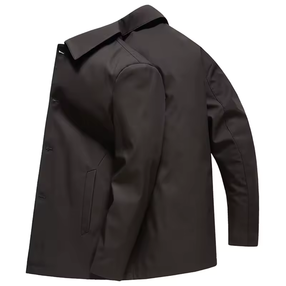 Men's Long Windproof Jacket for Autumn