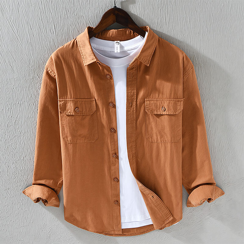 Kieran | Chemise Décontractée en Coton Homme-3