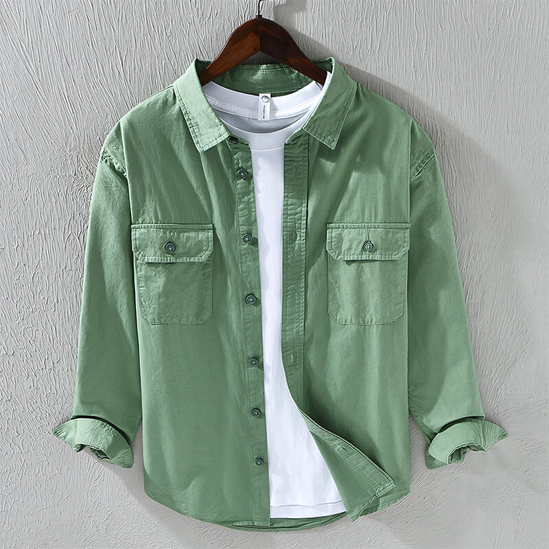 Kieran | Chemise Décontractée en Coton Homme-4