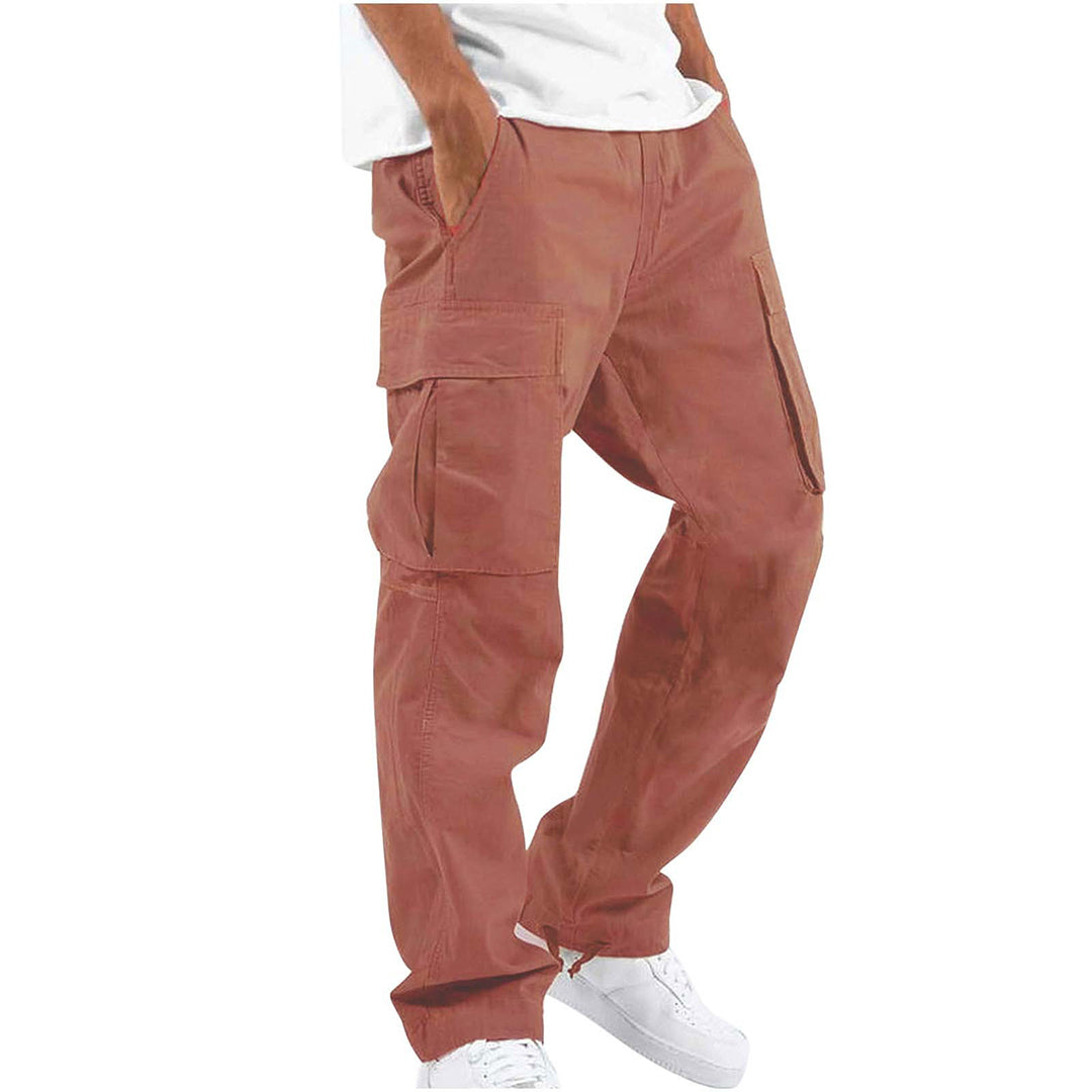 Men's Black Cargo Pants with Versatile Style and Pockets