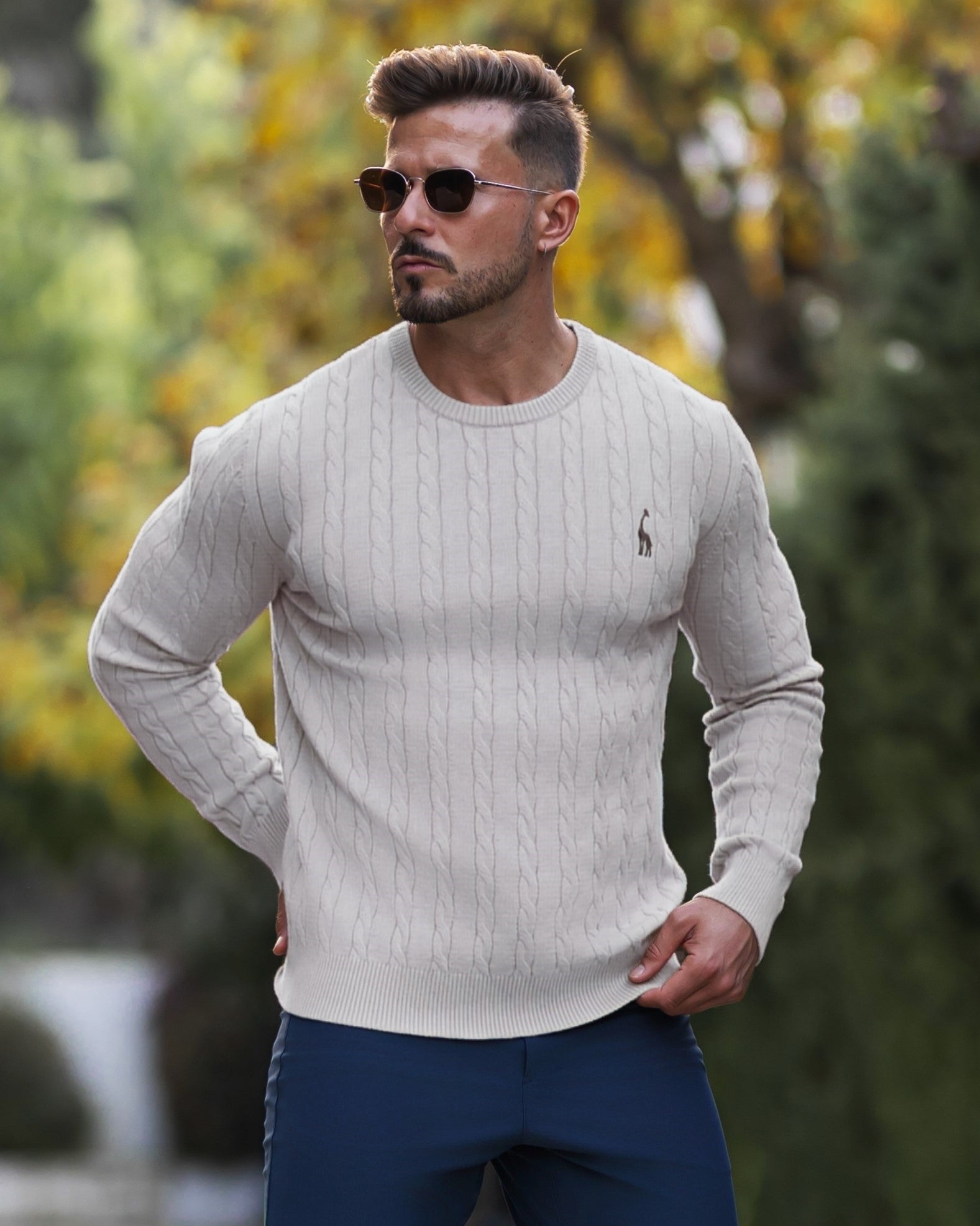 Men's Cable Knit Sweater 12