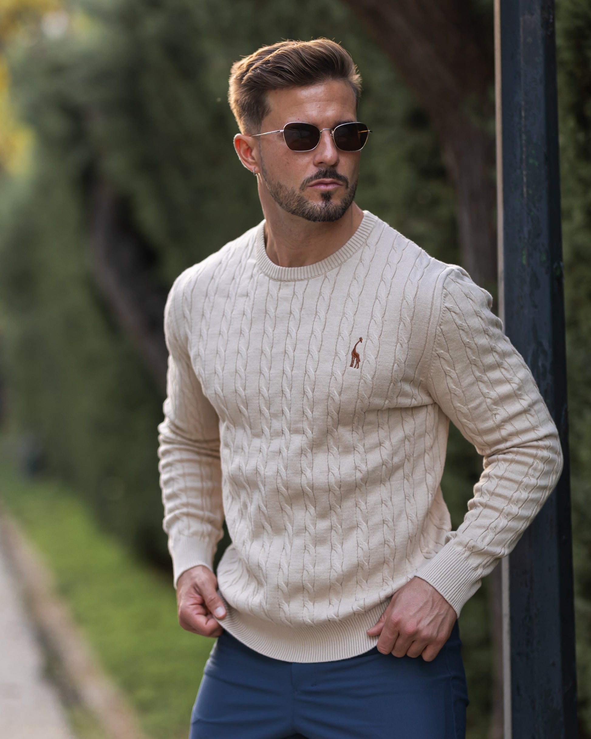 Men's Cable Knit Sweater 2