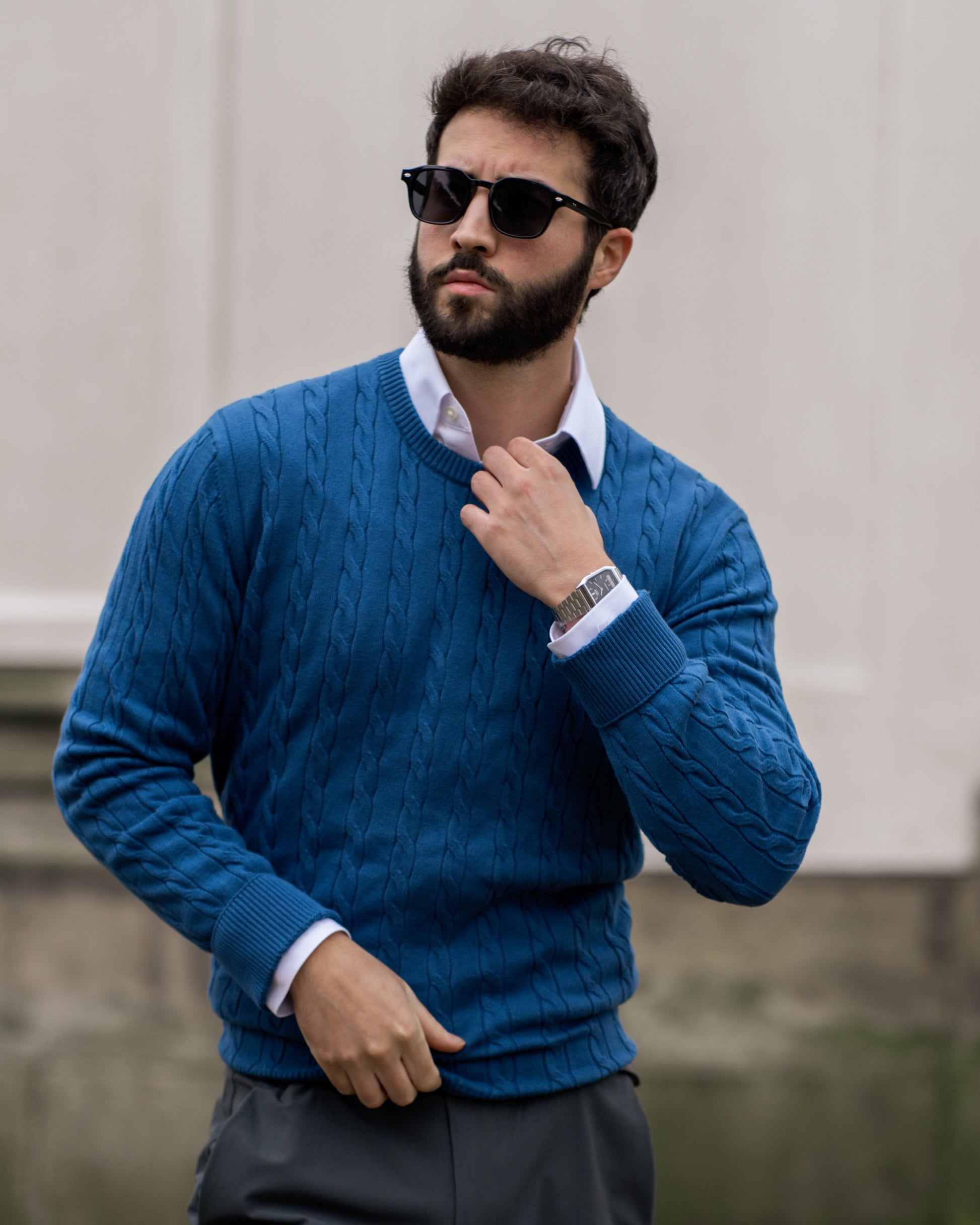 Men's Cable Knit Sweater 6