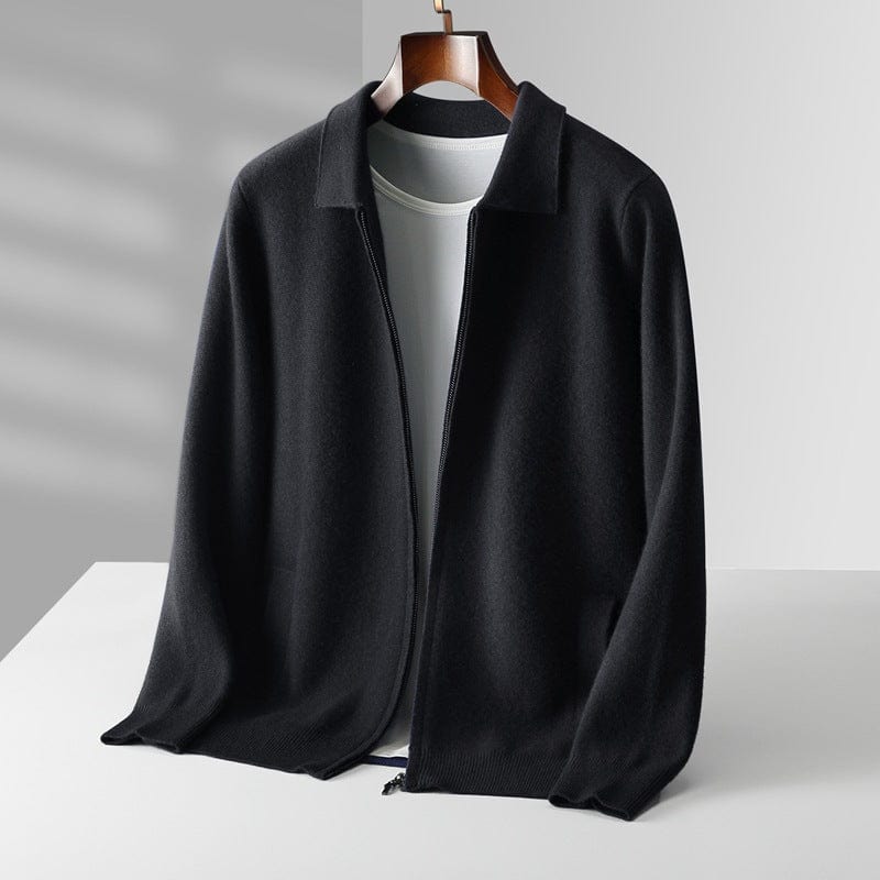 Men's Cashmere Zip Cardigan for Timeless Elegance 1