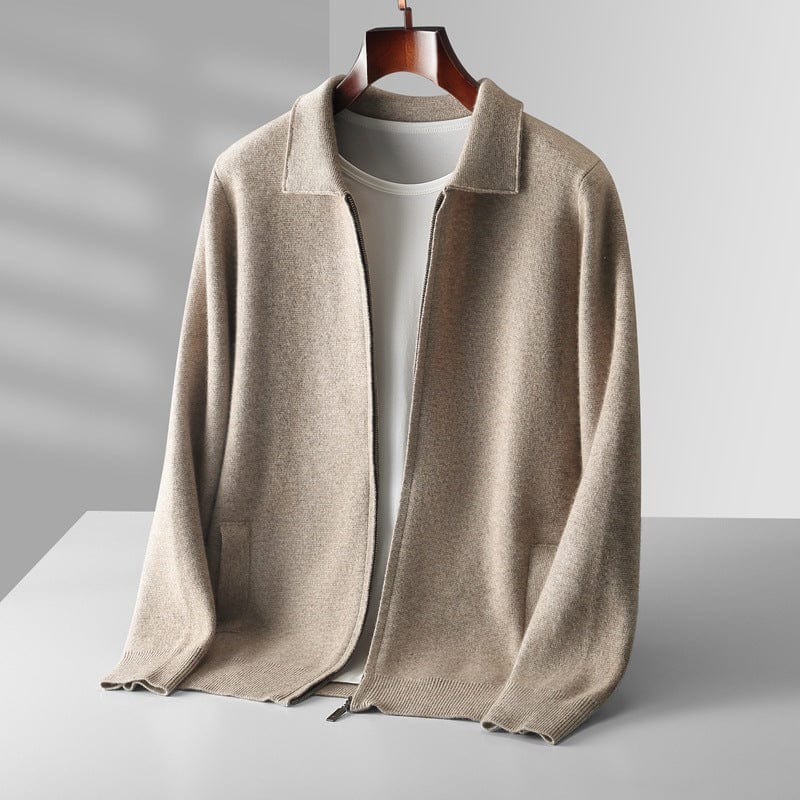 Men's Cashmere Zip Cardigan for Timeless Elegance 2