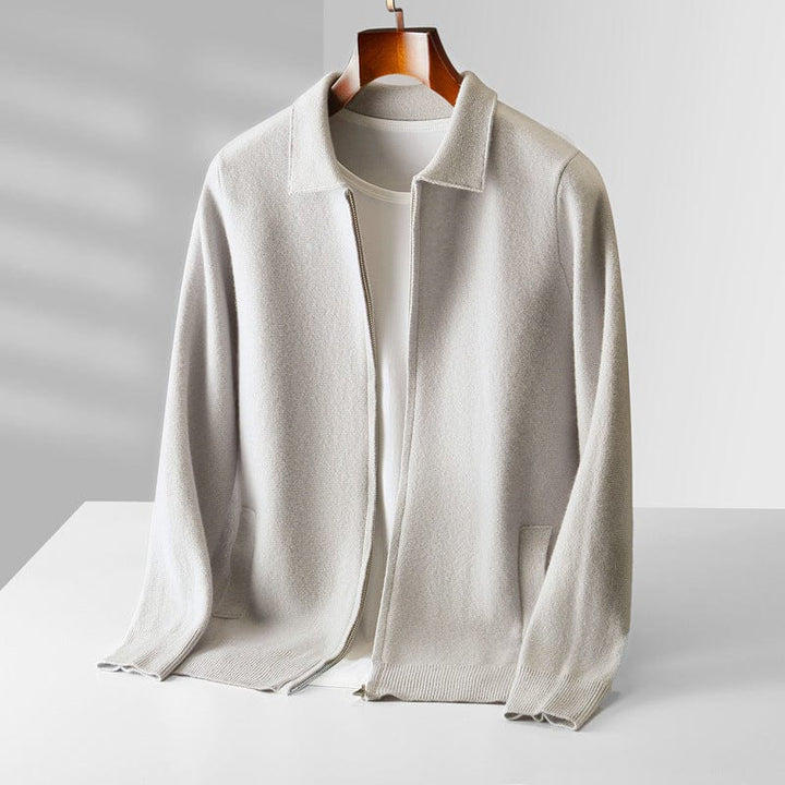 Men's Cashmere Zip Cardigan for Timeless Elegance 5