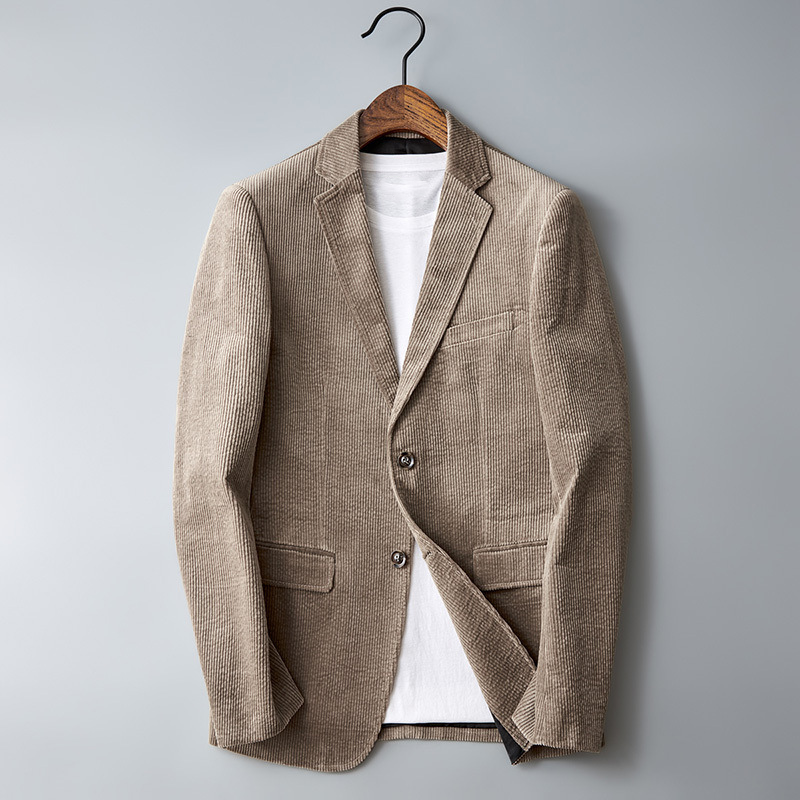 Men's Casual Blazer Jacket - Stylish Corduroy Sport Coat