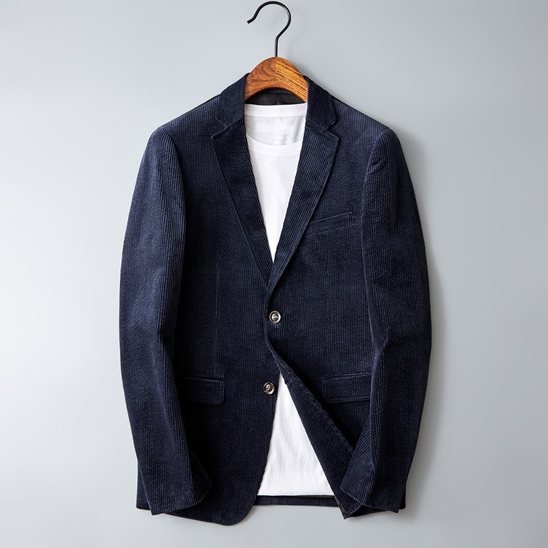 Men's Casual Blazer Jacket - Stylish Corduroy Sport Coat