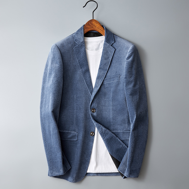 Men's Casual Blazer Jacket - Stylish Corduroy Sport Coat