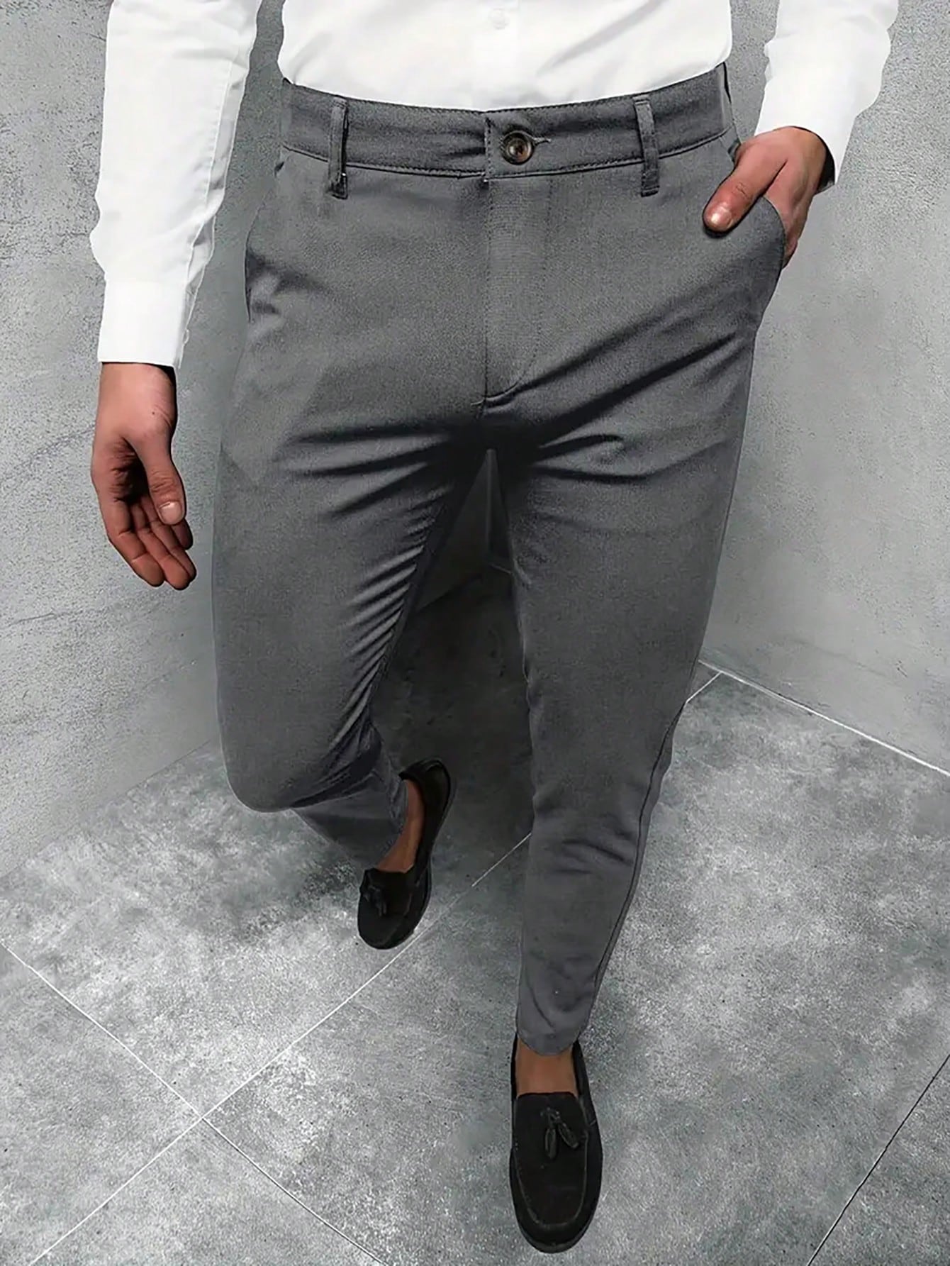 Men's Casual Business Trousers 10
