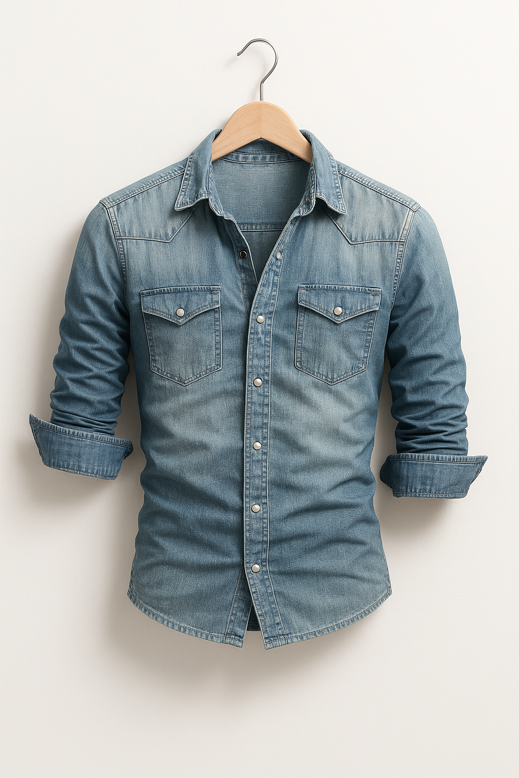 Men's Casual Denim Shirt 1