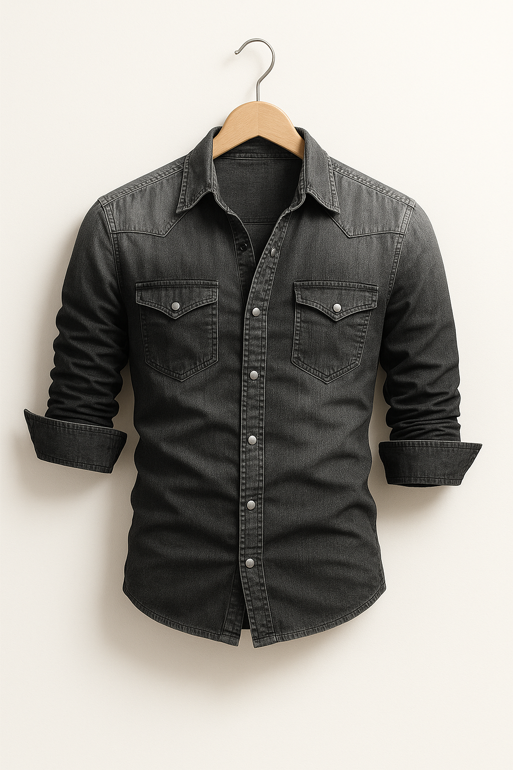 Men's Casual Denim Shirt 7