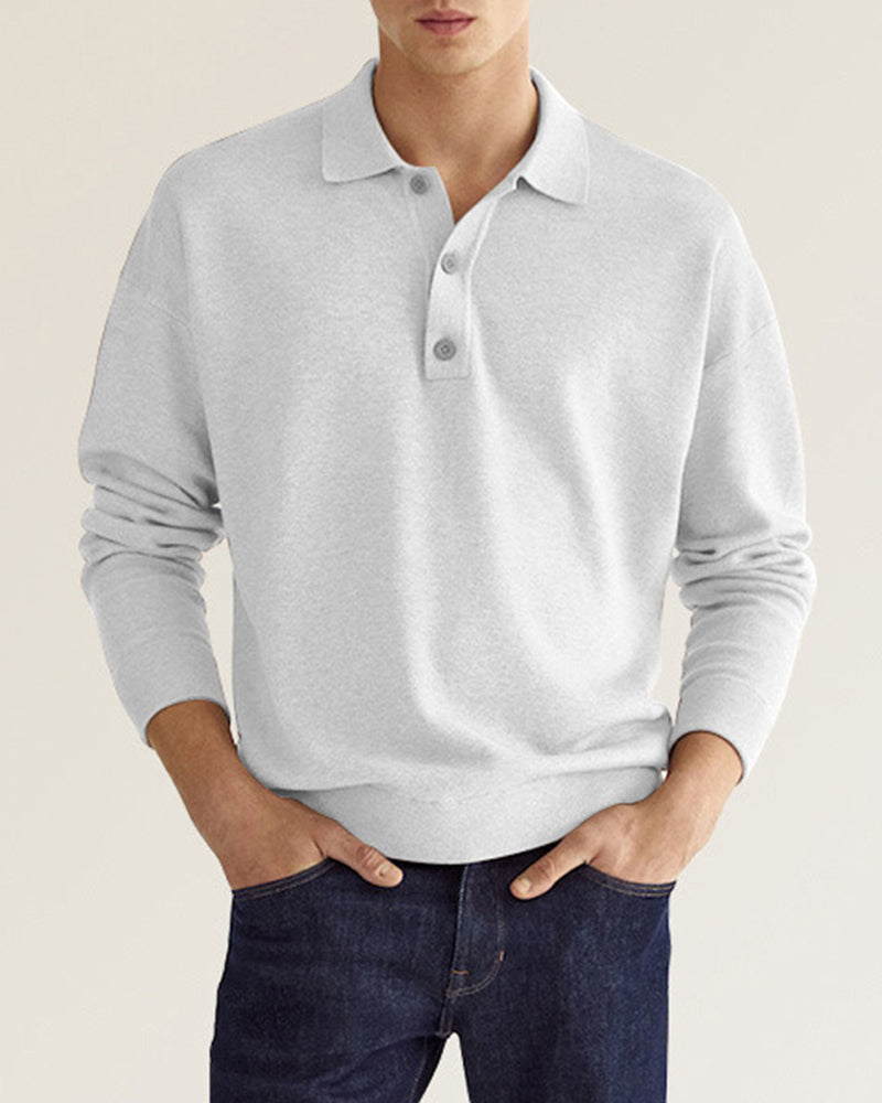 Men's Casual Long Sleeve Button-Up Shirt 0