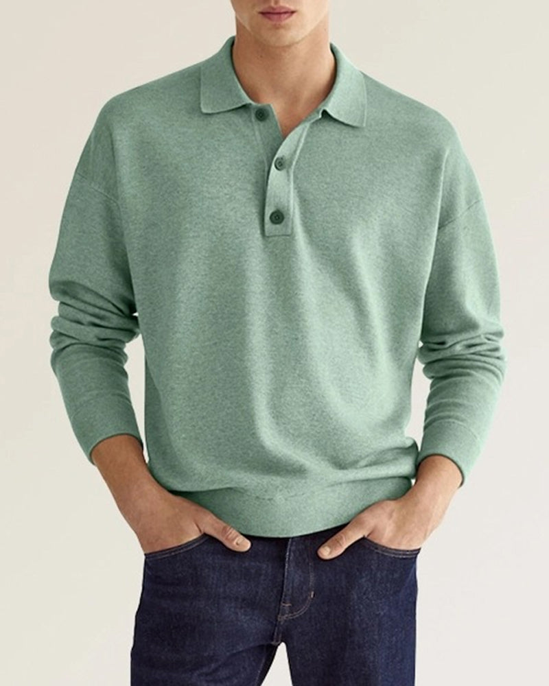 Men's Casual Long Sleeve Button-Up Shirt 7
