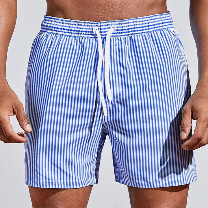 Men's Casual Shorts with Elastic Waistband and Drawstring 1