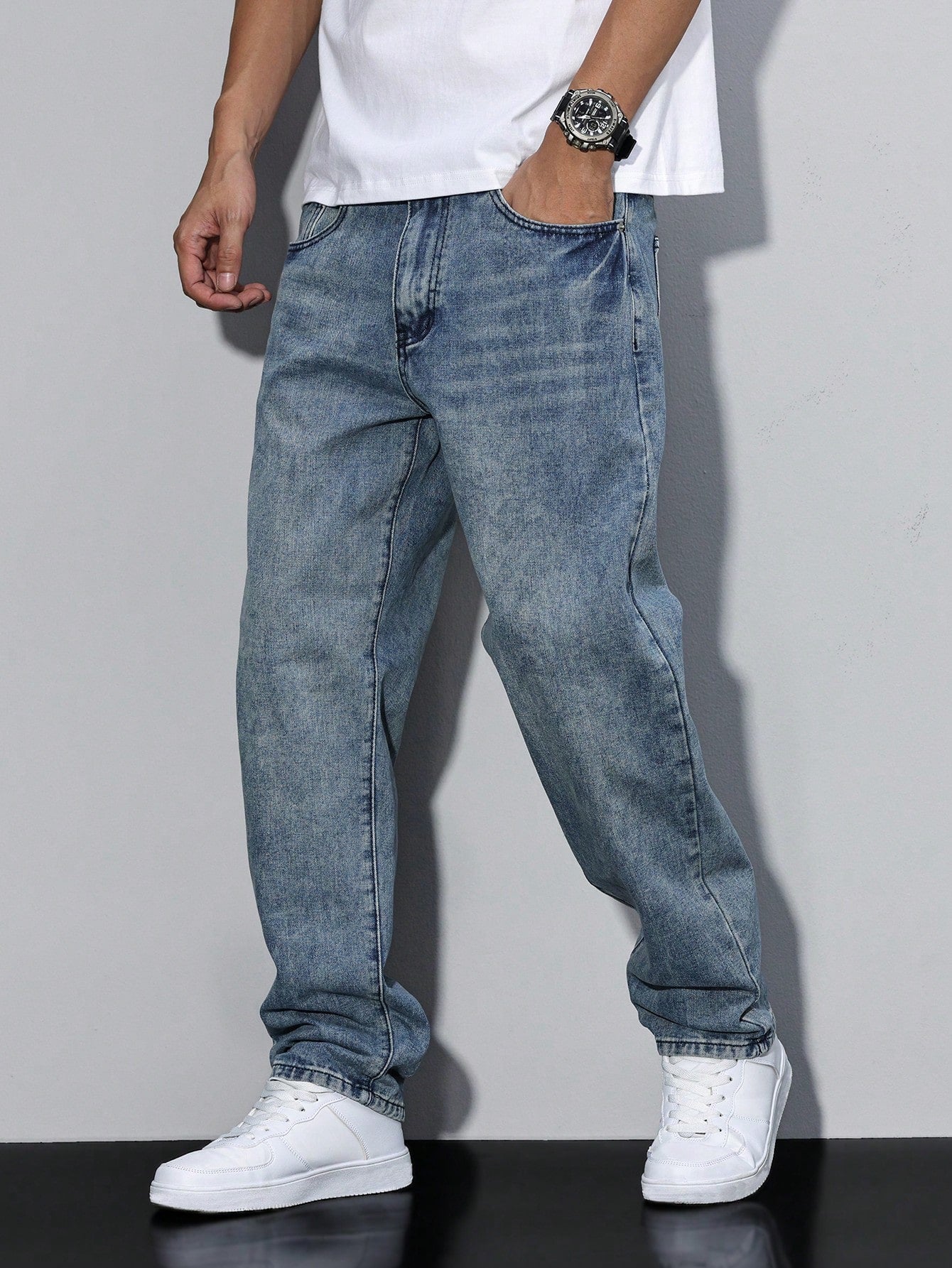 Men's Casual Straight Leg Jeans 2