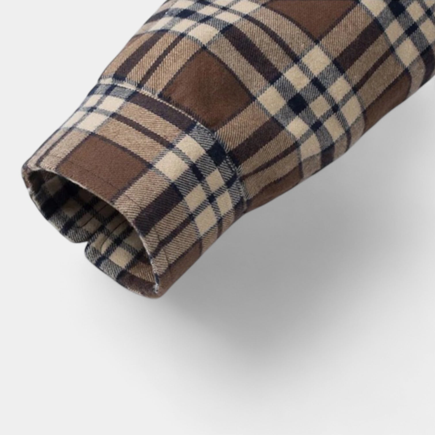 Men's Checkered Flannel Shirt with Fleece Lining 6