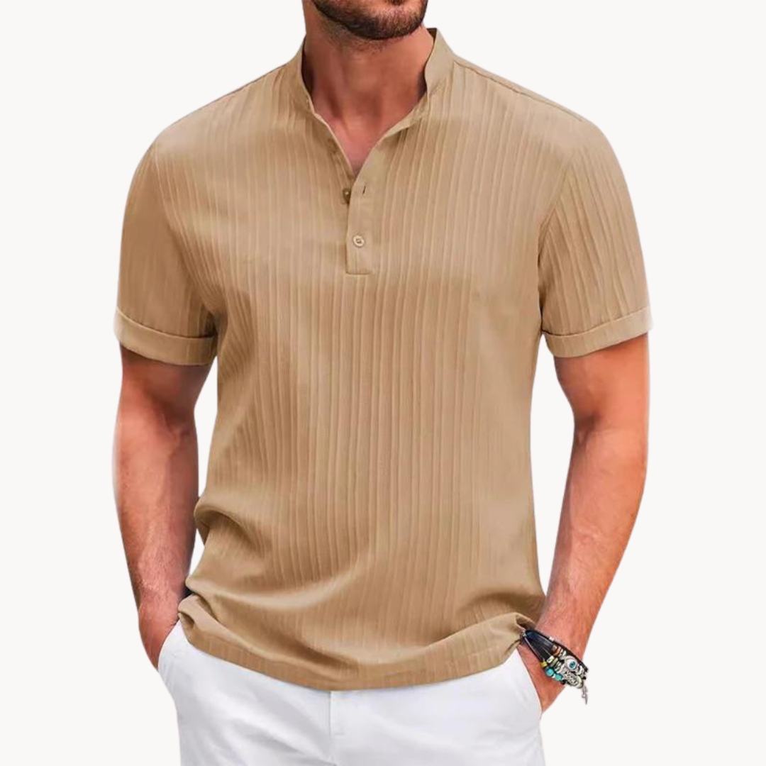 Men's Classic Henley Shirt 1