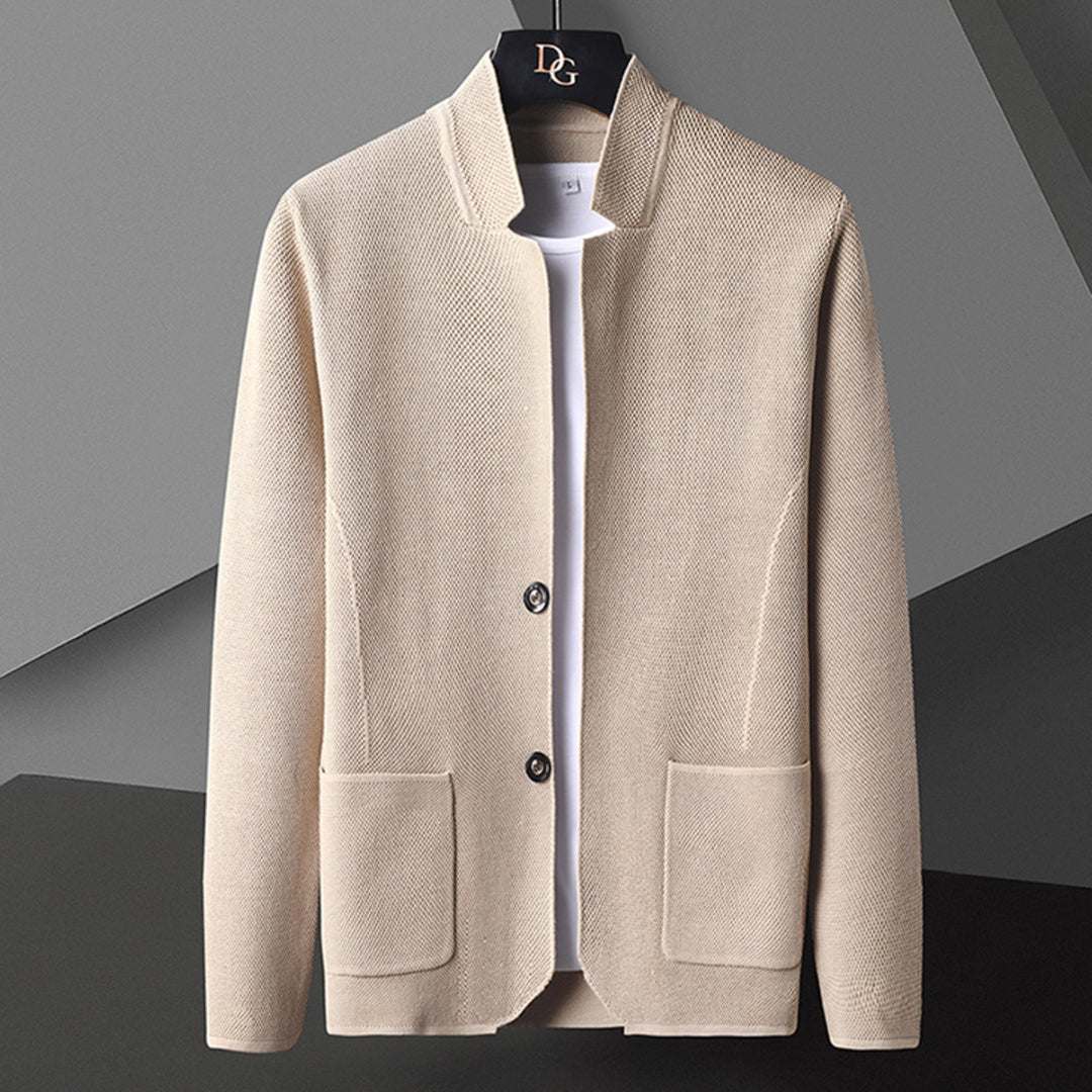 Men's Classic High Collar Cardigan 4