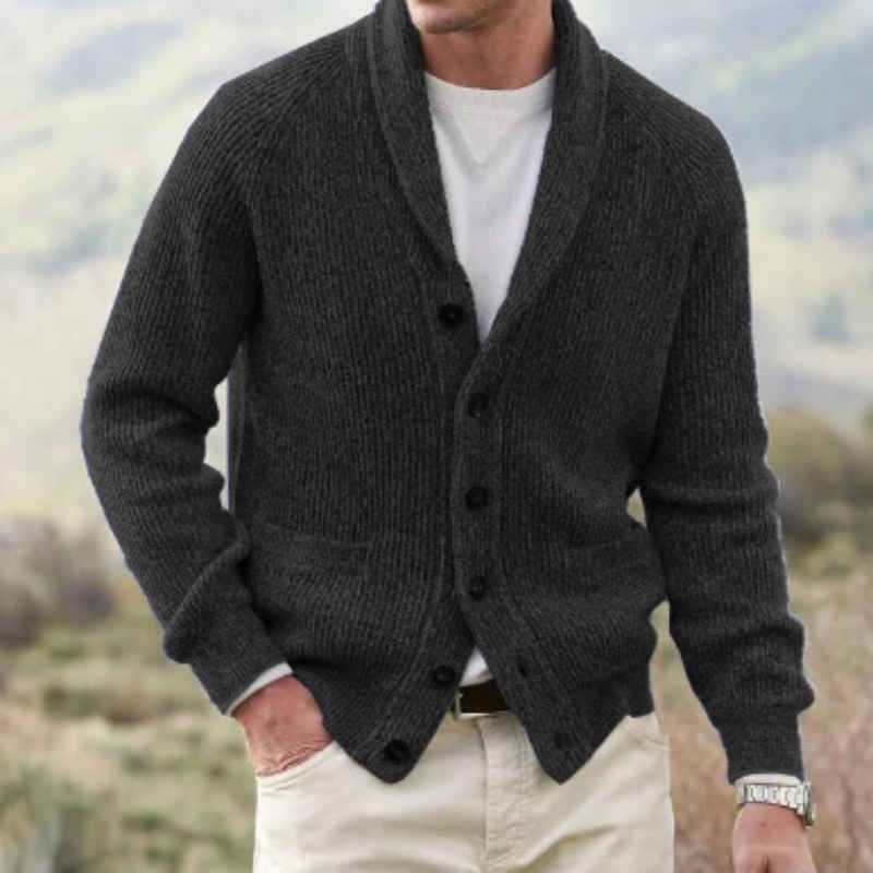 Men's Classic Knitted Cardigan for Timeless Style 1