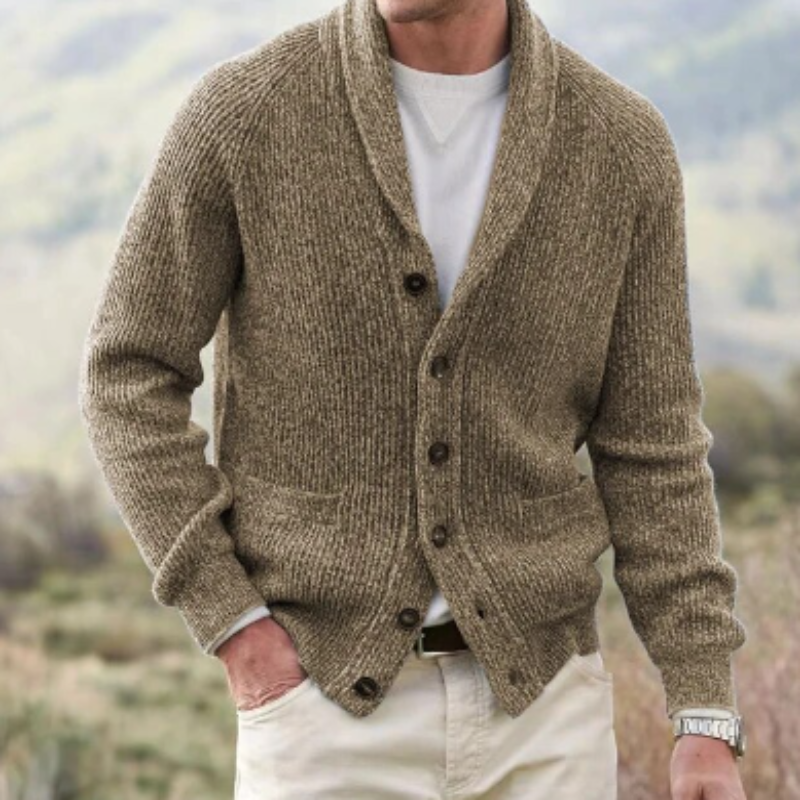 Men's Classic Knitted Cardigan for Timeless Style 2