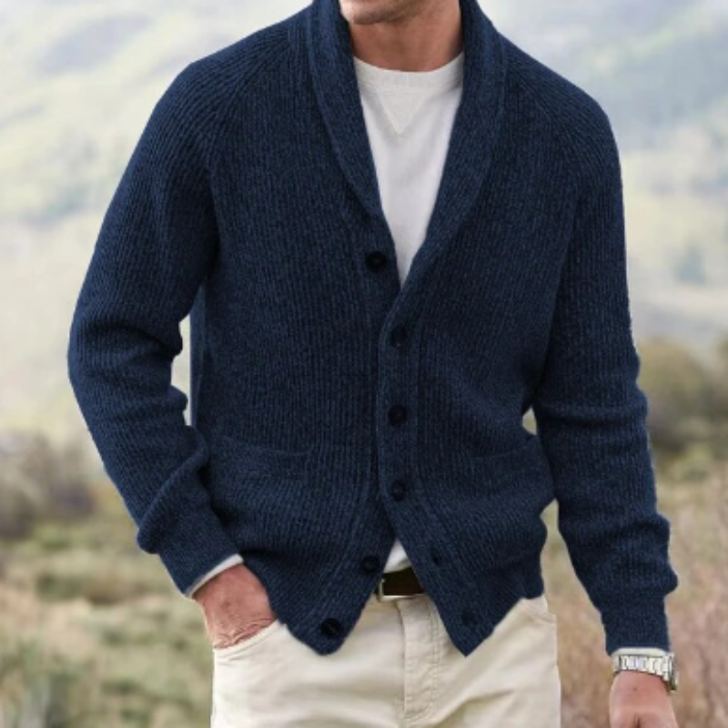 Men's Classic Knitted Cardigan for Timeless Style 4