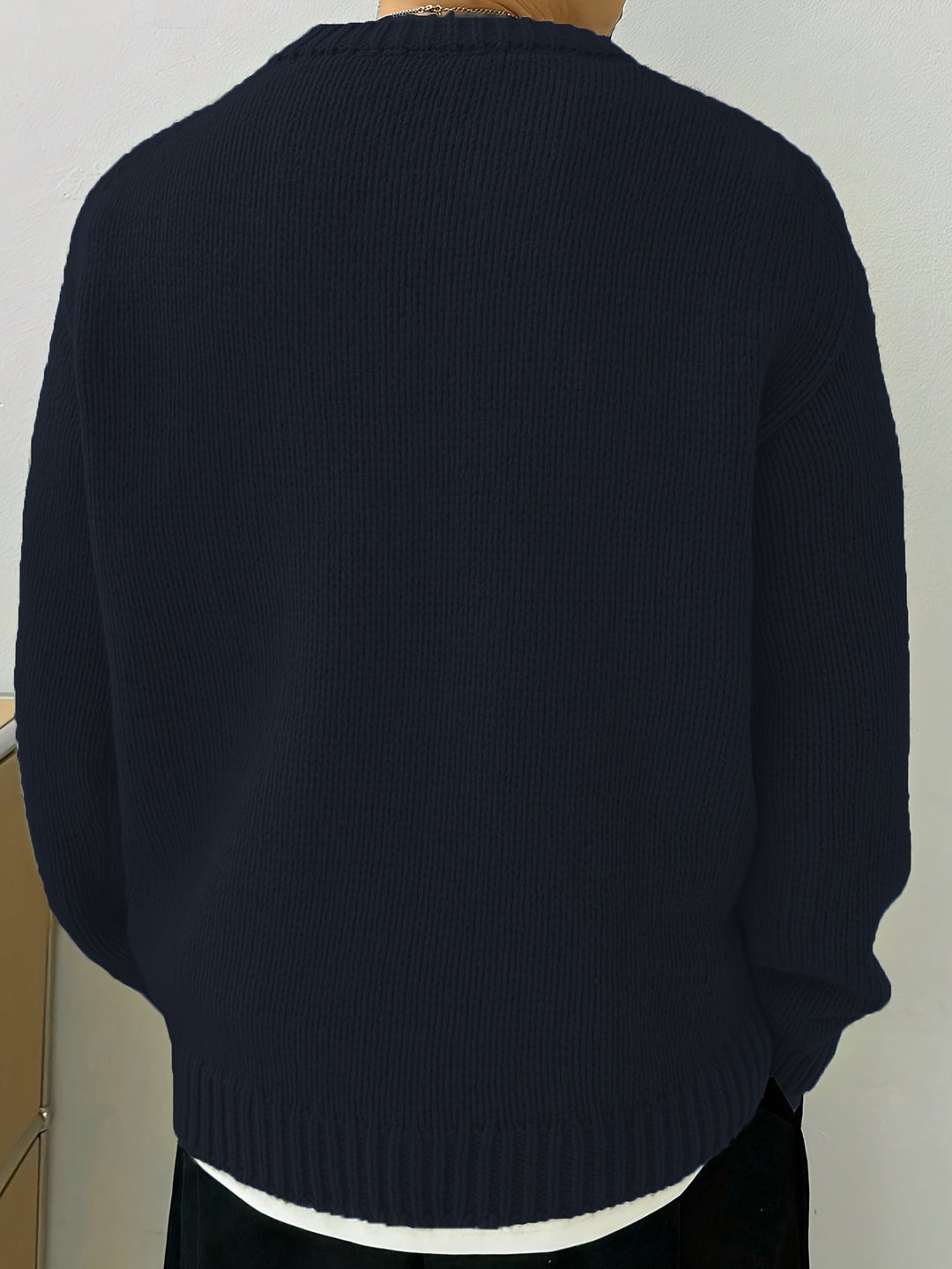 Men's Classic Knitted Sweater for Effortless Style 4