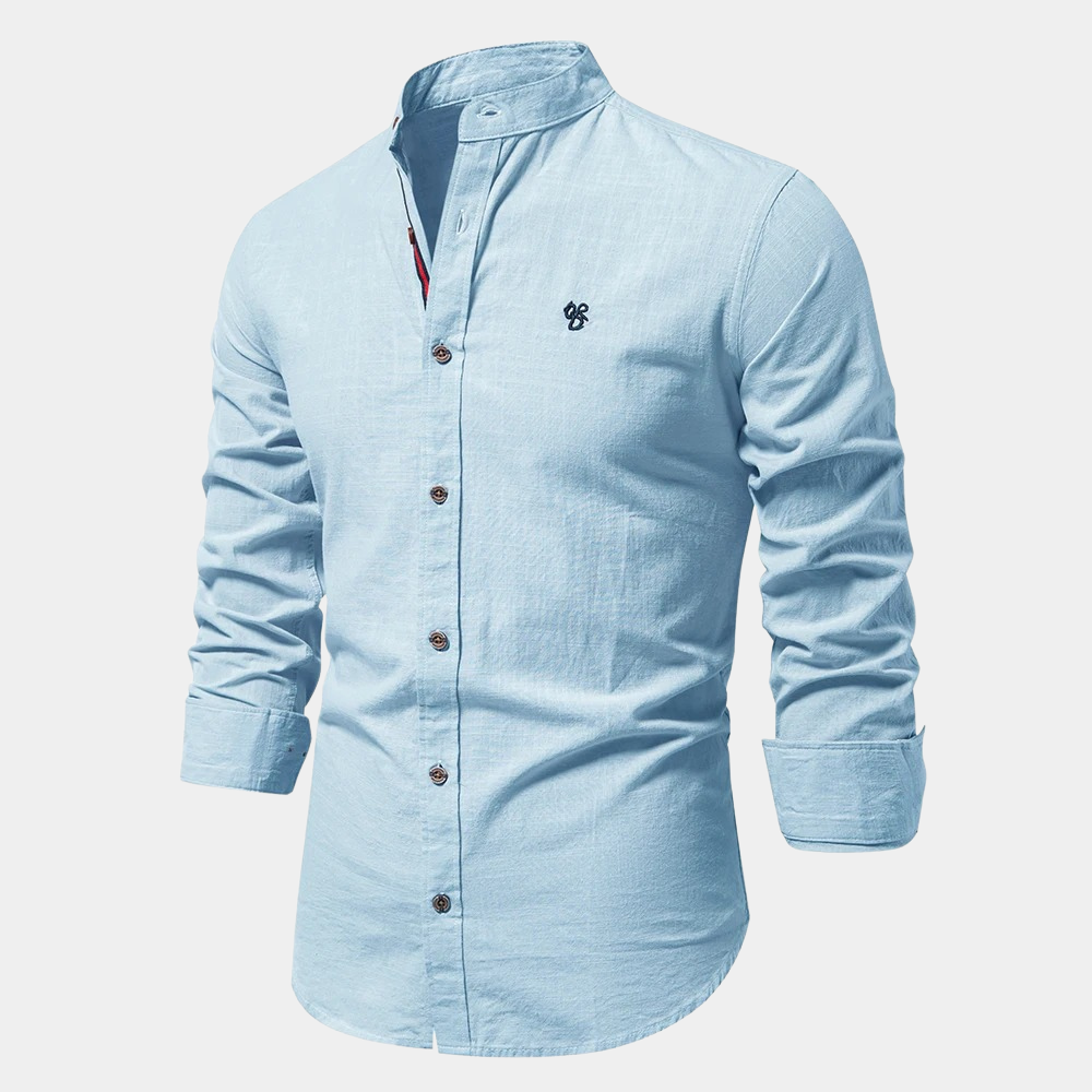 Men's Classic Long Sleeve Shirt - Versatile Casual Dress Shirt 9