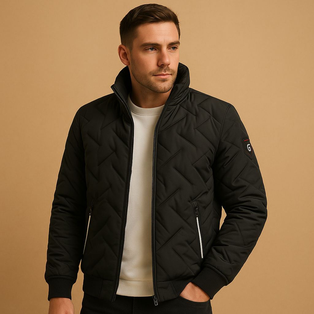 Men's Classic Puffer Jacket - Warm Winter Outerwear 0
