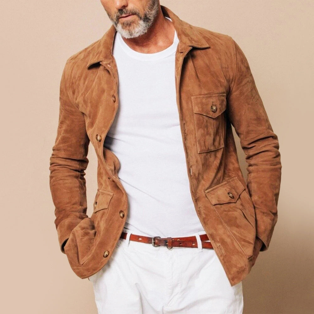 Men's Classic Suede Safari Jacket 0