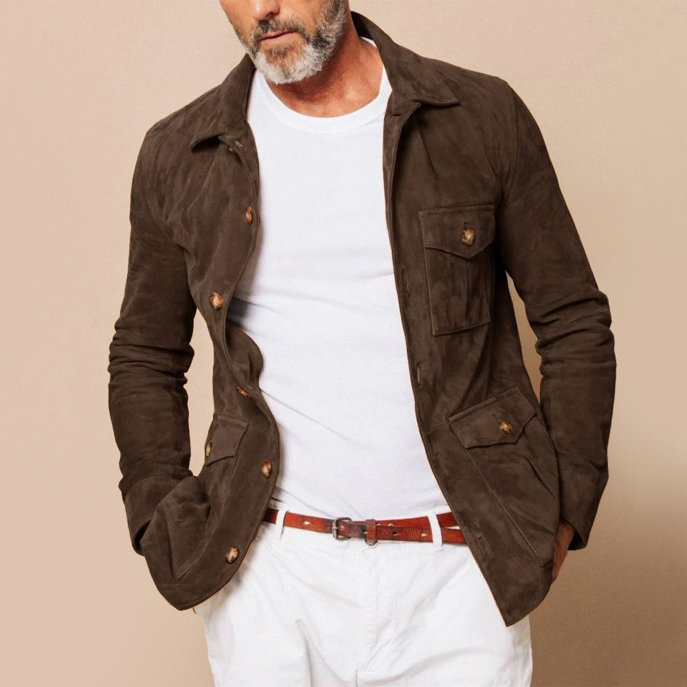 Men's Classic Suede Safari Jacket 5