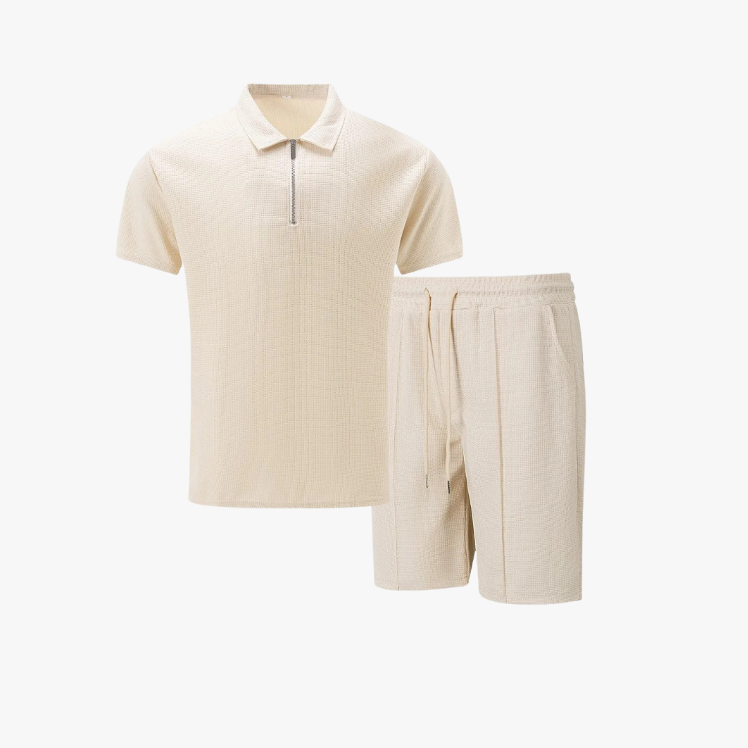 Men's Co Ord Set with Polo Shirt and Shorts 1