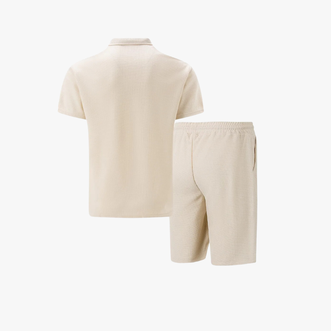 Men's Co Ord Set with Polo Shirt and Shorts 2
