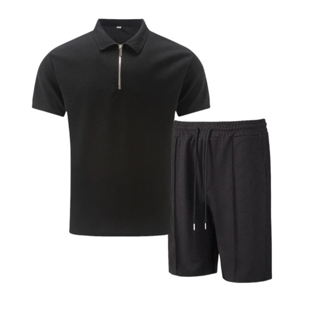 Men's Co Ord Set with Polo Shirt and Shorts 4