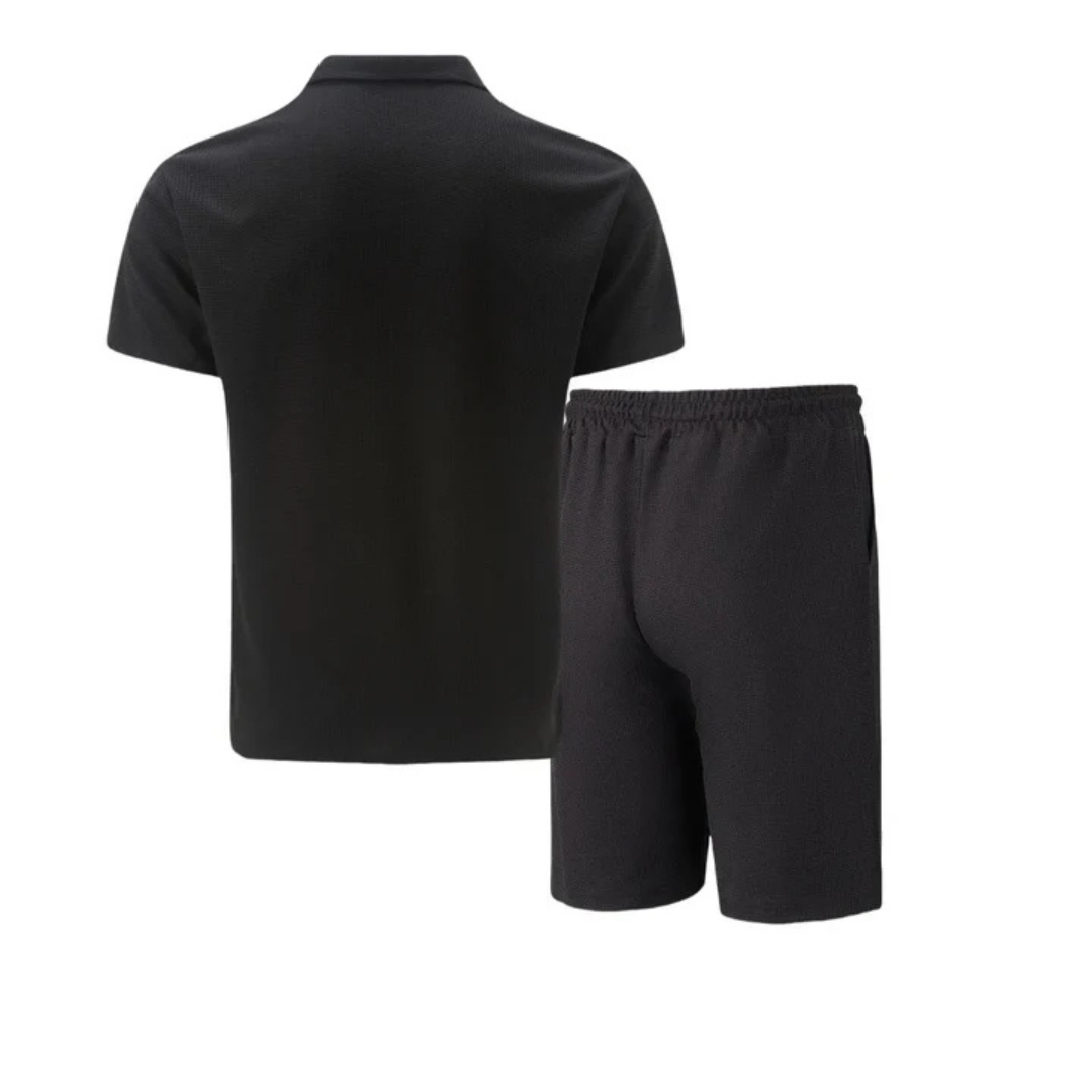 Men's Co Ord Set with Polo Shirt and Shorts 5