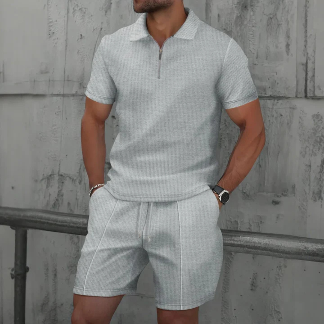 Men's Co Ord Set with Polo Shirt and Shorts 6