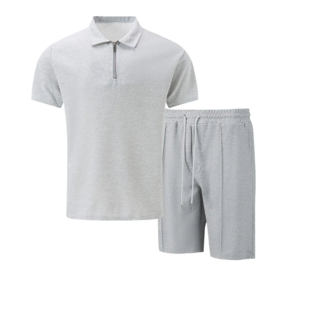 Men's Co Ord Set with Polo Shirt and Shorts 7