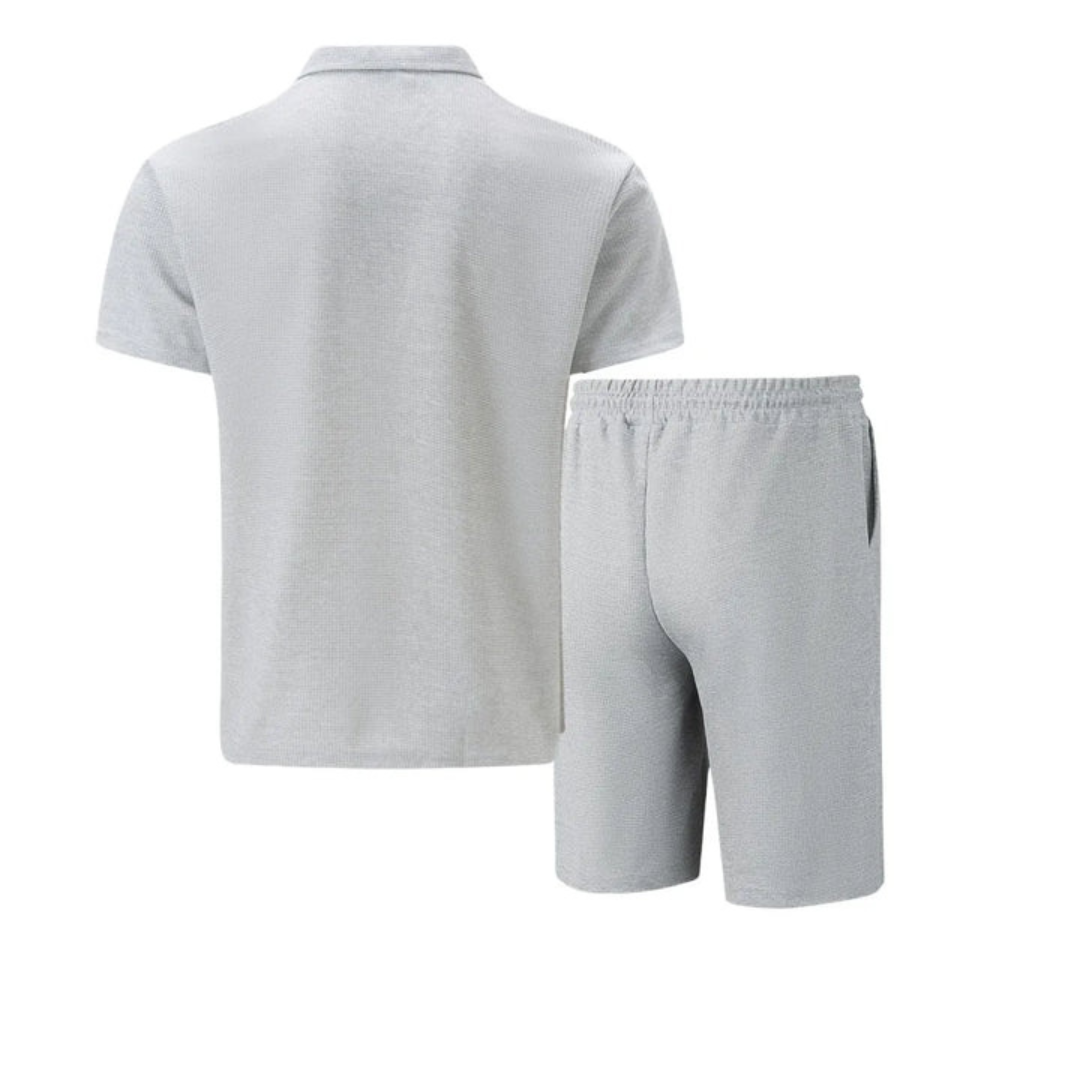 Men's Co Ord Set with Polo Shirt and Shorts 8