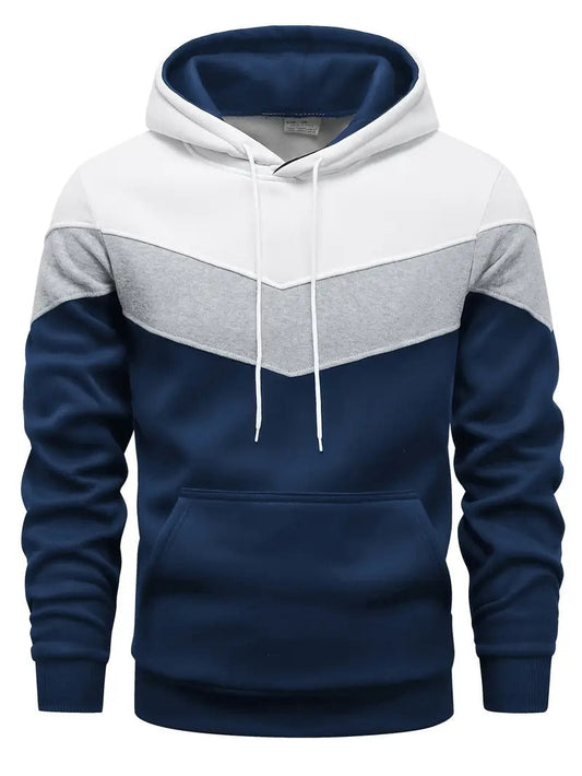 Men's Color Block Graphic Hoodie 0