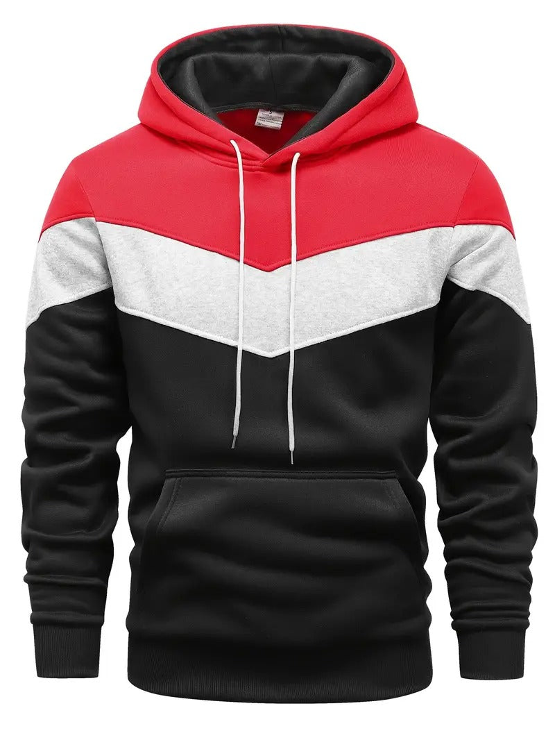 Men's Color Block Graphic Hoodie 1