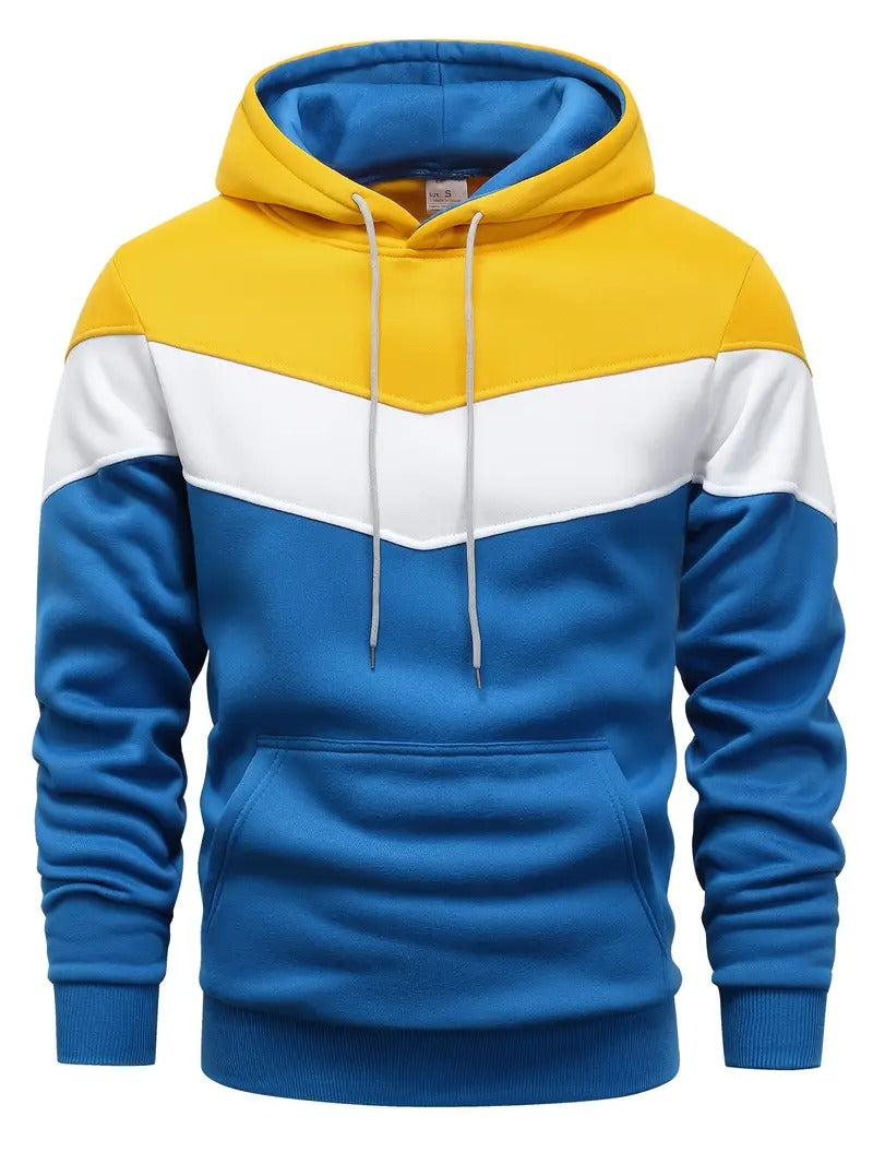 Men's Color Block Graphic Hoodie 2