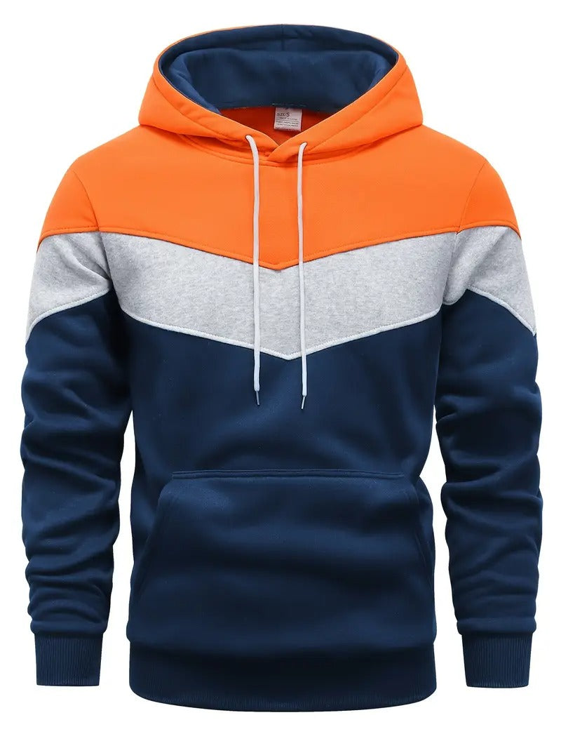 Men's Color Block Graphic Hoodie 4