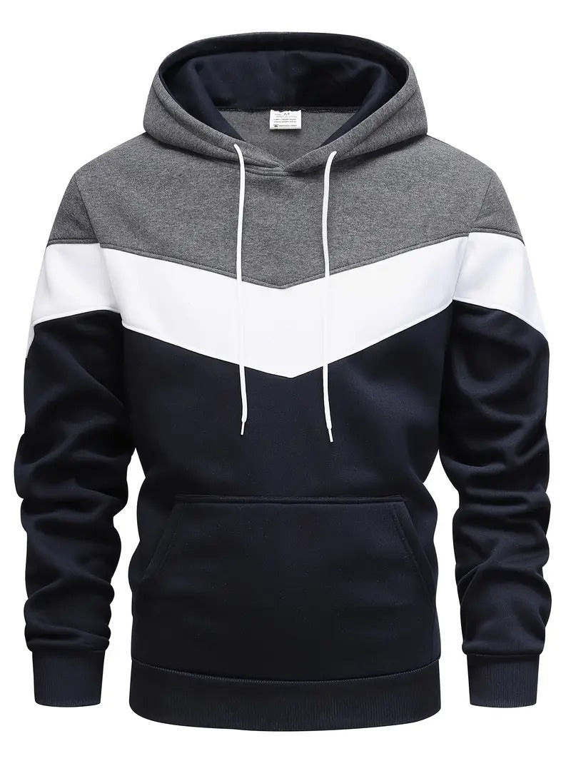 Men's Color Block Graphic Hoodie 5