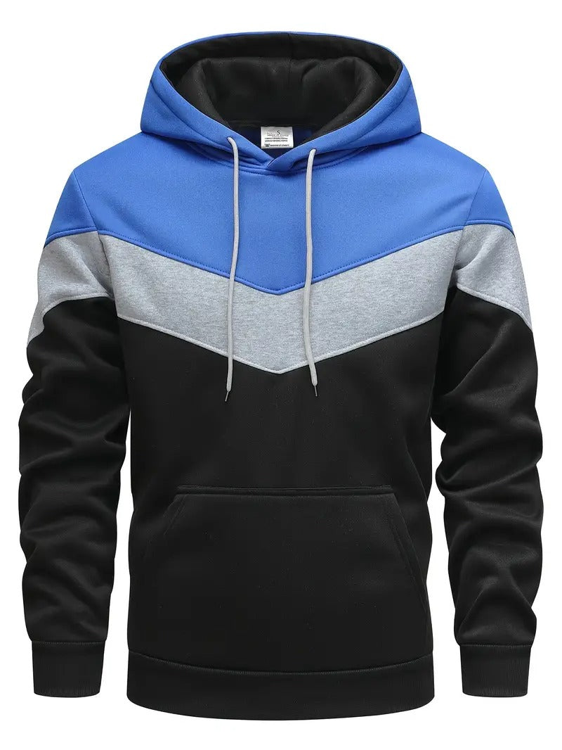 Men's Color Block Graphic Hoodie 7