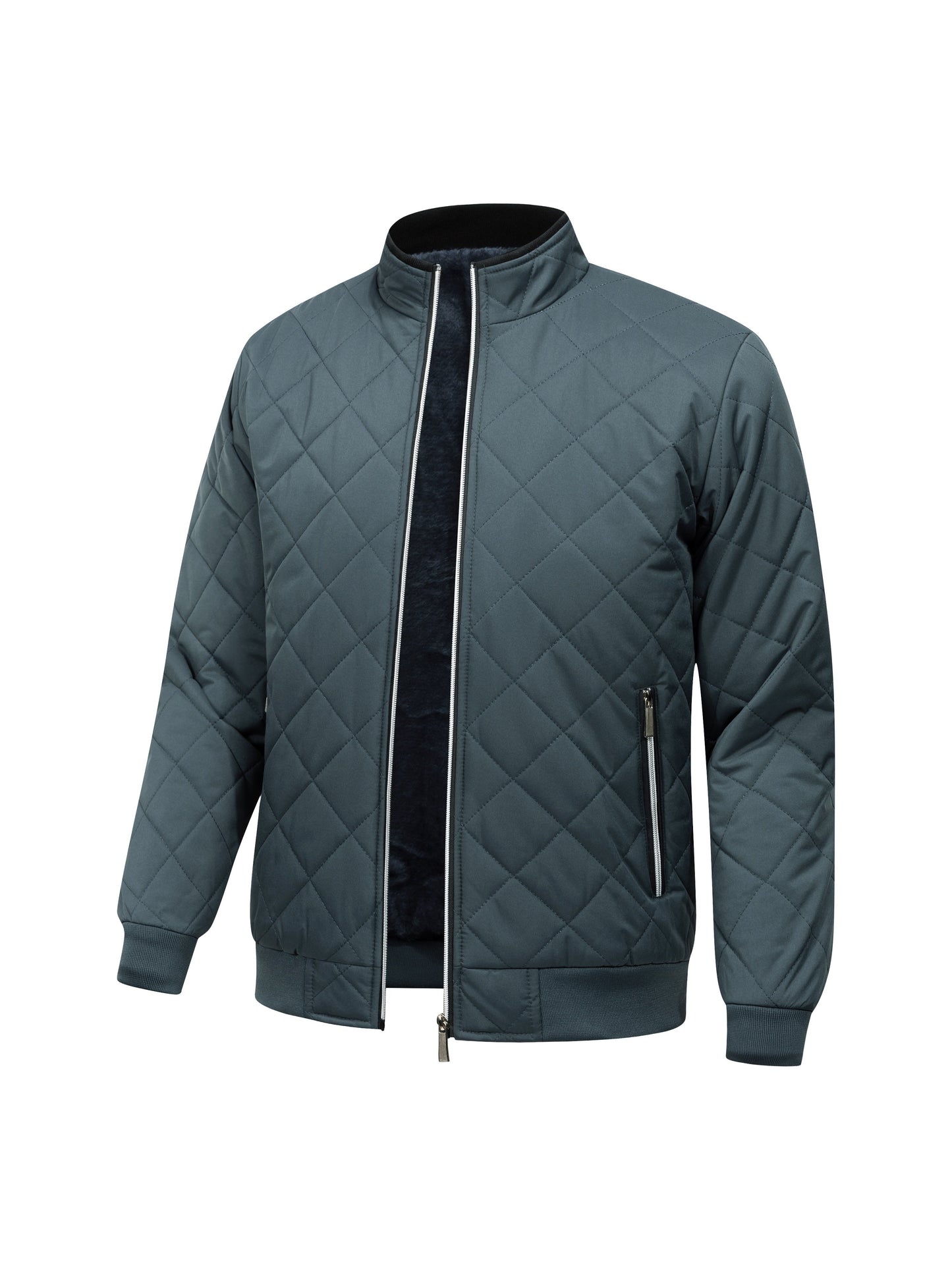 Men's Fleece Puffer Jacket - Warm Winter Outerwear 3