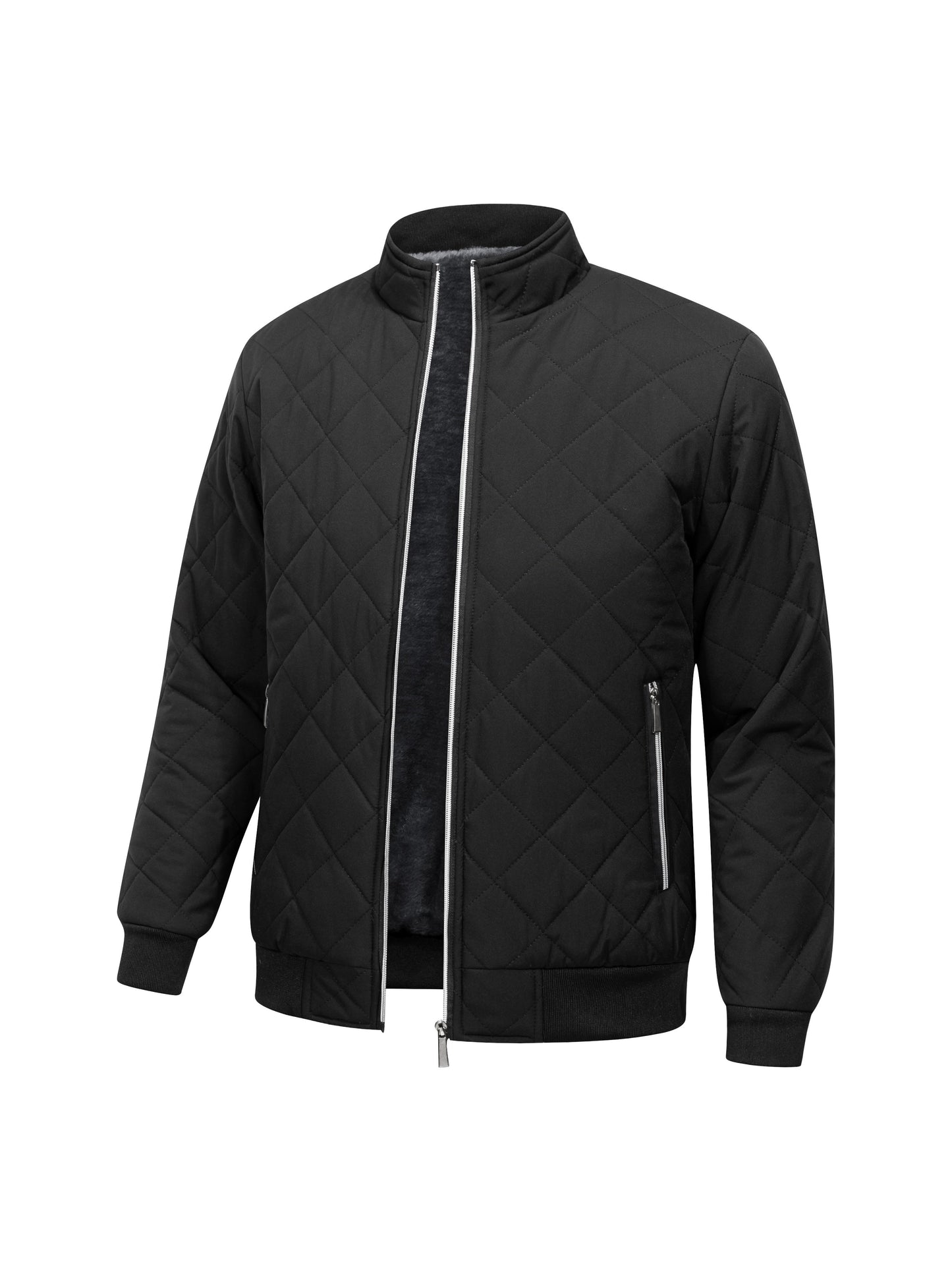 Men's Fleece Puffer Jacket - Warm Winter Outerwear 4