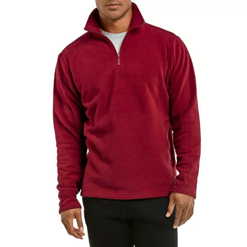 Men's Fleece Quarter Zip Pullover Jacket 4